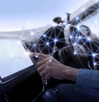 Gps system in a smart car